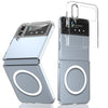 For Samsung Galaxy Z Flip4 lce Folding Series MagSafe Integrated Clear PC Phone Case(Silver)