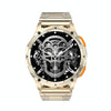 LEMFO AK59 1.43 inch AMLOED Round Screen Steel Strap Smart Watch(Gold)