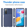 For Xiaomi Redmi Note 11S 4G Thunderbolt Shockproof TPU Protective Soft Phone Case(Blue)