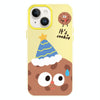 For iPhone 15 Skin Feeling Jelly TPU Hybrid PC Phone Case(Celebration Cookies Yellow)
