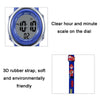 JNEW A380-81447 Children Cartoon Firefighter Waterproof Multifunction Sports LED Electronic Watch(Blue)