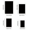 4pcs 20cm x 13cm Right Angle Models Rectangle Acrylic Mirror Stereo Wall Stickers(Black)