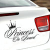 Princess Baby Pattern Car Decal Reflective Laser Vinyl Car Sticker, Size: 16.5x10.9cm(Black)