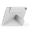 For iPad Pro 11 2022 / 2021 / 2020 Fixed Buckle Magnetic Deformation Leather Tablet Case(Grey)
