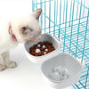 Anti-Choke Pet Bowl, Hanging, Grey, Cat & Dog