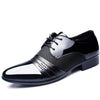 Flat Shoes Breathable Men Business Dress Shoes, Size:46(Black)