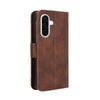 For Samsung Galaxy A36 5G Skin Feel Calf Texture Card Slots Leather Phone Case(Brown)
