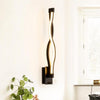 Black Simple Led Aisle Bedroom Bedside Wall Lamp(Warm Light)