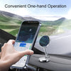 G158 360-Degree Rotating Metal Phone Stand Dashboard Folding Magnetic Car Mount(Silver)