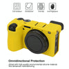 For Sony ILCE-6700 / A6700 Litchi Texture Soft Silicone Protective Case(Yellow)
