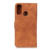 For Alcatel 3X 2020 KHAZNEH Retro Texture PU + TPU Horizontal Flip Leather Case with Holder & Card Slots & Wallet(Brown)