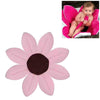 Newborn Baby Bathtub Foldable Blooming Bath Flower Bath Tub for Baby Blooming Sink Bath for Baby Play Bath Sunflower Cushion Mat, Diameter: 85cm(Pink)