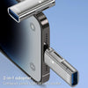 2 in 1 8 Pin to USB and TF Card Reader Adapter(Grey)