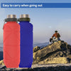 700ml Outdoor Silicone Folding Water Cup Telescopic Water Bottle Travel Drinking Cup With Carabiner(Black)