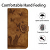For Samsung Galaxy A36 5G Butterfly Cat Embossing Flip Leather Phone Case(Brown)