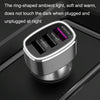 QIAKEY GT680 3 USB Ports Fast Charge Car Charger(Gray)