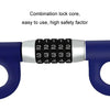 Car Anti-Theft Steering Wheel Retractable Adjustable Code Lock(Black)