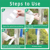 Small Plant Trunk Protector Garden Anti Nibbling Plastic Protective Cover(White)