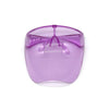 2 PCS Kids Anti-Saliva Splash Anti-Spitting Anti-Fog Face Shield Sunscreen Sunglasses (Purple)