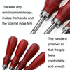 ER015 DIY Craft Leather Carving Leather Round Corner Tool Wood Handle Repair Device 1.6mm