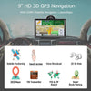 9 Inch 8G/256M Car GPS Navigator With Large Screen Capacitive Bluetooth Map, Area: Russia + Ukraine + Belarus Map