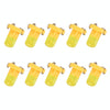 10 PCS 2W T3 Wedge Instrument Panel LED Light Dashboard Gauge Cluster Indicator Lamp Bulb(Amber)