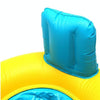 PVC Parent-child Double Swimming Circle Yacht without Tent, Size: 100 x 70cm(Blue)