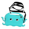 For Samsung Galaxy Tab A7 Lite 8.7 T220 / T225 Octopus EVA + PC Tablet Case with Strap(Glacial Green)