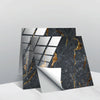 20 PCS 15cm PVC Crystal Covered Film Geometric Pattern Tile Wall Sticker(TS244)