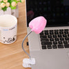 Mini Love Heart Clip LED Book Light Lamps Reading Book Desk Lamp Keyboard Light Eyes-Protect Energy Save Night Lights(Pink)