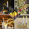 LED Electronic Candle Lights Flameless Long Rod Christmas Candle, Spec:Flashing Yellow Light