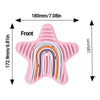 Stars Silicone Sensory Activity Board Children Puzzle Stress Relief Toys(Rose Red)