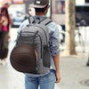 Multifunction Student Basketball Bag Men Outdoor Hiking Fitness Sports Bag, with External USB Charging Port(Grey)
