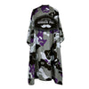 Scissor Beard Print Barber Post Barber Haircut Cape Wrap(Purple)