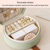 Jewelry Storage Case Portable Handbag Necklace Ring Earrings Travel Jewelry Box(Light Green)