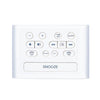 LED Digital Bedroom Alarm Clock With USB Charging Port Clock Radio Temperature Electronic Platform Clock, Specification: UK Plug(White)