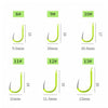 5 in 1 Stranded Double Hook Anti-winding Silver Carp Fishing Group Spring Fishing Hook, Specification:10(Fluorescent Hook)