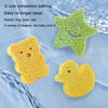 Baby Bathing Wood Pulp Sponge Cute Cartoon Soft Bath Sponge Bath Scrubber, Model: Bear