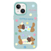 For iPhone 15 Plus Skin Feeling Jelly TPU Hybrid PC Phone Case(Cute Puppy Light Green)