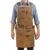 Heavy Canvas Carpentry Electrician Garden Workwear Apron(Camel)