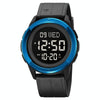 SKMEI 2047 Multifunctional Men 50M Waterproof Sports Digital Wrist Watch(Blue+Black)