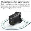 Yesido YC43 PD 20W USB-C / Type-C + 8 Pin Travel Charger with 1m Type-C to 8 Pin Cable, UK Plug(Black)