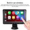 P704 7 inch Wireless CarPlay Car Navigator Smart Dual Camera Driving Recorder