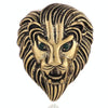 Personality Creative Lion Brooches Retro Alloy Animal Badge Coat Suit Chest Blossom(Golden)