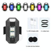 M1 Motorcycle Bicycle Aircraft Explosion Lights Cruise Flashing Anti-Rear-End Collision Light(7 Colors)