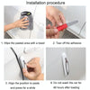 4pcs/set Car Door Anti-collision Strips Rearview Mirror Anti-scratch Stickers(White)