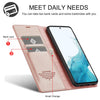 For Samsung Galaxy A16 5G LC.IMEEKE Strong Magnetism Microfiber Leather Phone Case(Rose Gold)