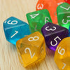 4 PCS Transparent Polyhedron Outdoor Bar Family Party Game Dice(Random Color Dlivery)