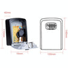 Large Wall Mounted Key Safe Box - 10,000 Combination Lock (Orange)