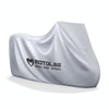 MOTOLSG Motorcycle Waterproof Sunproof Dustproof Thickening Cover, Size:L(Silver)